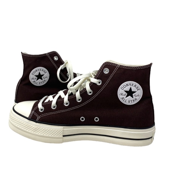 Converse Ctas Lift Platform High Shoes Brown For Men Skate Custom 171209C-WWBW - Picture 7 of 11